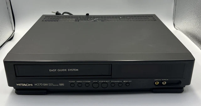 HITACHI VT-M270A DIGITAL Auto Tracking VHS TESTED no remote Vintage VCR ...