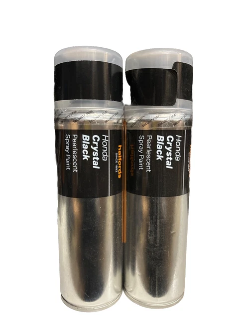 Peinture Aérosol VAUXHALL SAPHIR NOIR NACRÉ - 2 Bombes De 300ml - Marque Halfords - Neuf