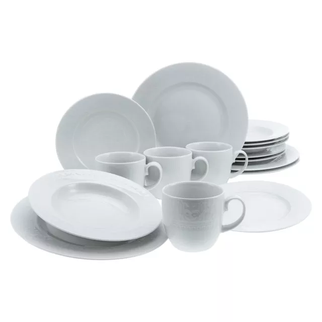 CreaTable Kombiservice Classico weiß  Set 16-teilig Geschirrset