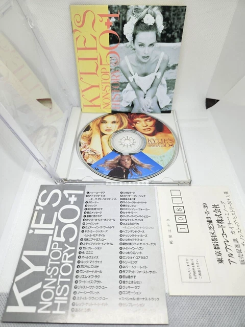 KYLIE MINOGUE Non Stop History 50+1 Japan 1st Press Limited Picture CD w/Booklet