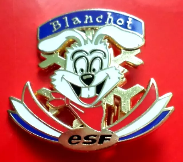 Broche de ski ESF - Blanchot /Insigne médaille niveau test brevet