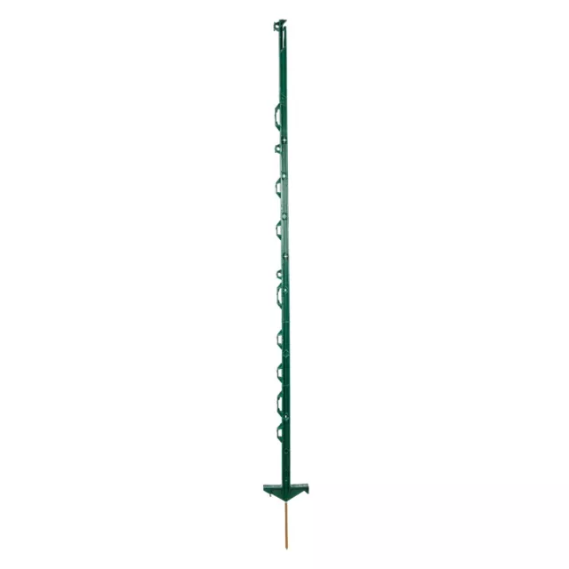 Weidezaunpfähle, Kunststoffpfahl, Pfähle 5 Stück grün, Höhe 138cm, Doppeltritt
