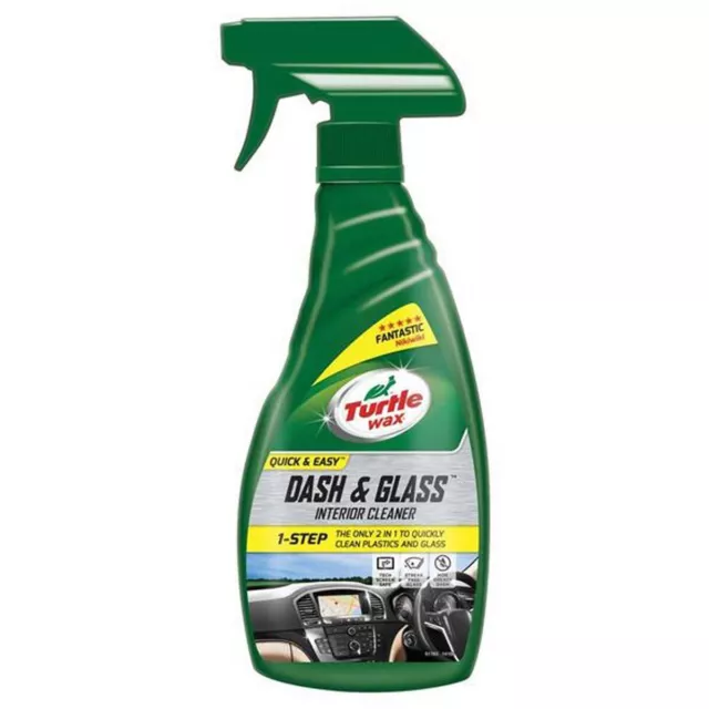 Turtle Wax Dash And Glass Cleaner Car Van Interior Spray - 500ml