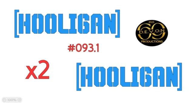 Hooligan x2 Small Premium quality sticker decal