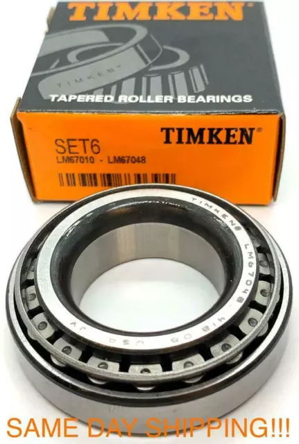 Timken MADE IN USA Set 6, Set6 (LM67048 LM67010) Bearing Cone/Cup Set
