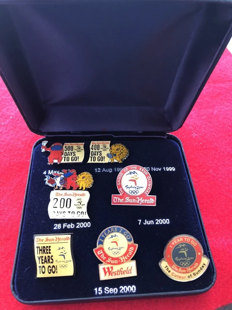 SYDNEY 2000 OLYMPICS 500/400/200 Days Years To Go Pin Set The