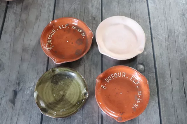 Ancienne Coupelle En Terre Cuite Vernissee , Poterie , Cendrier