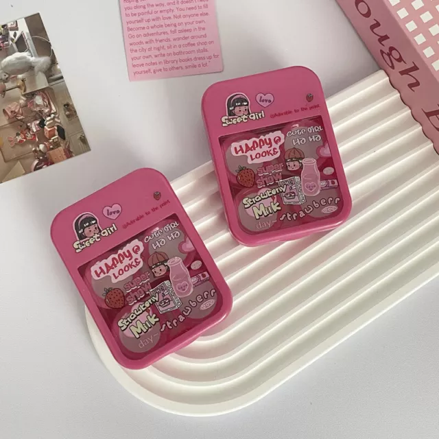 Cute Mini Contact Lenses Case Kit For Girls Travel Portable Contact Lens Box NN