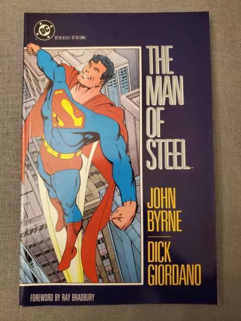 THE MAN OF STEEL Superman TPB John Byrne /Dick Giordano 2nd Printing 1986 DC
