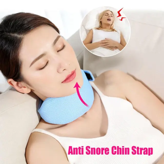 Anti Snore Chin Strap For Men Women Adjustable Stop Snoring Sleep Neck Brac N1A0