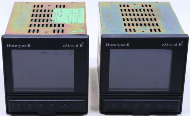 * Lot Of 2 Honeywell Eztrend V5 Tvez-6-4-0-0B0-0-0U000P-00 Data Recorders