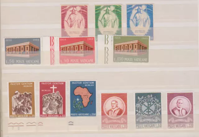 Briefmarken Vatikan postfrisch jahrgang 1969 komplett