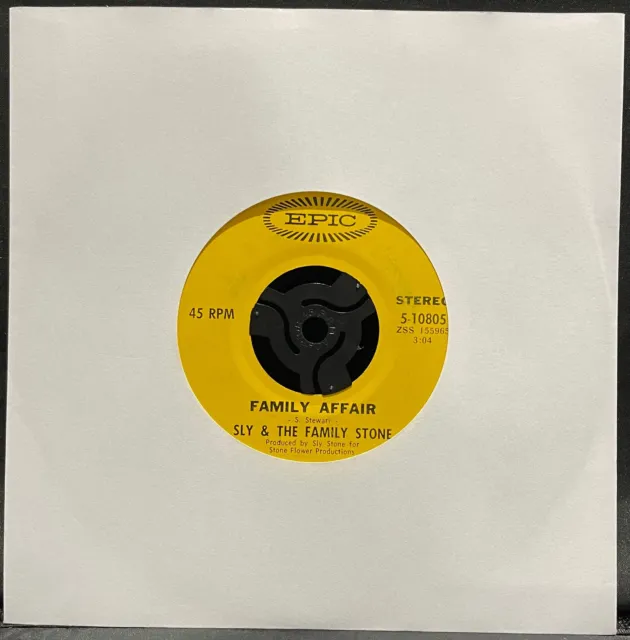 Sly & The Family Stone – Family Affair / Luv N' Haight – USED Vinyl 7" Single