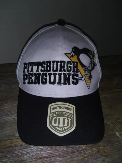 New Old Time Hockey NHL Pittsburgh Penguins Ice Hockey Team Kids Baseball Hat PA