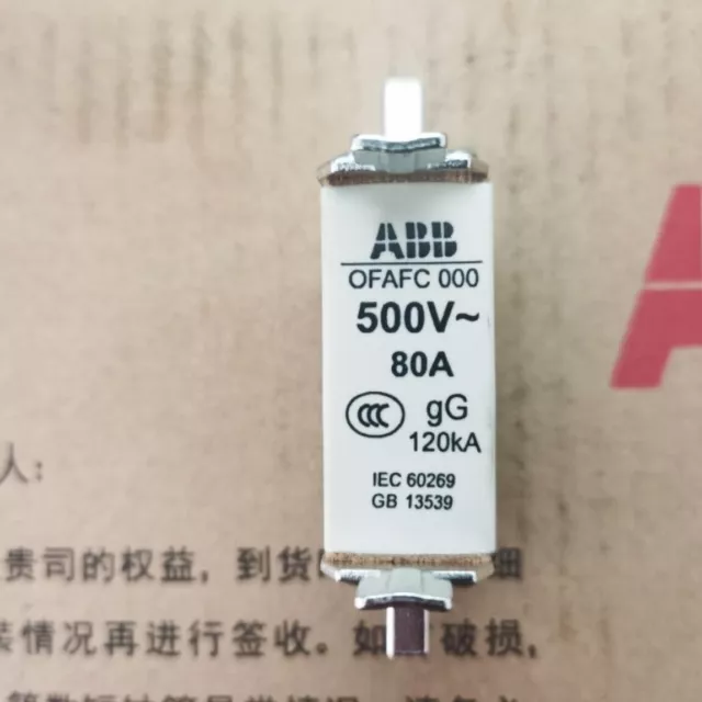 ABB Fuse Fuse Core OFAFC000GG6 10 16 20 25 32 40 50 63 80 100 A 1 PIEZA