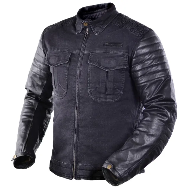 Moto Textile Veste Trilobite Acide Brouilleur Jeans & Cuir Noir Taille : 4XL