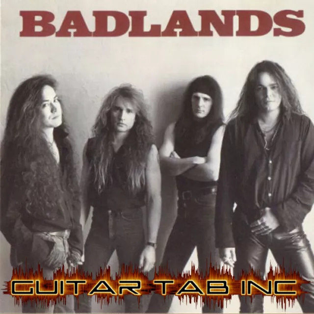 Badlands Digital Guitar Tab SELF TITLED PDF Lessons on Disc Jake E Lee