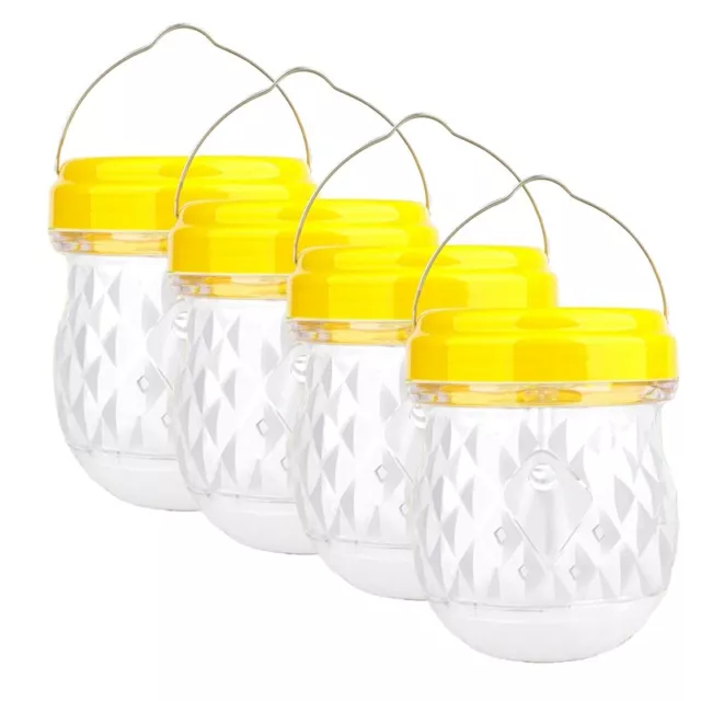 4PCS Wasp Trap Outdoor Hanging, Solar Wasp Repellent Carpenter Bee for9203