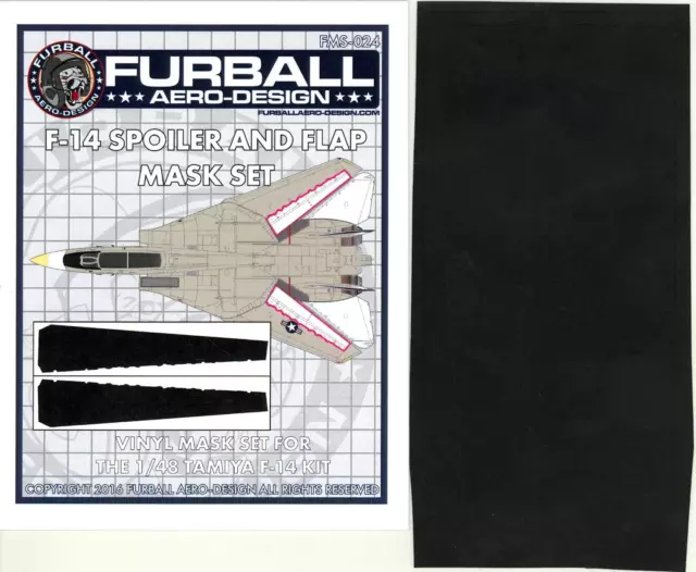 Furball Decals 1/48 GRUMMAN F-14 TOMCAT SPOILER & FLAP Vinyl Mask Set