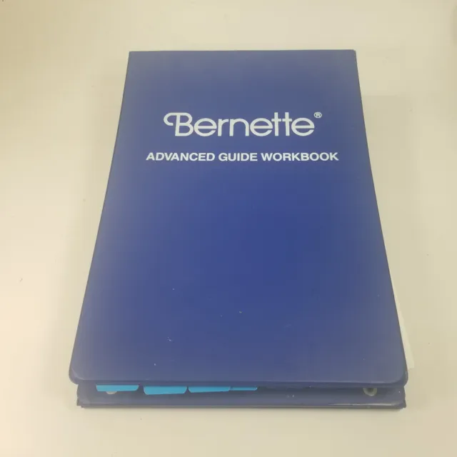 Bernette Advanced Guide Workbook Serger Spiral book w/ built in Stand