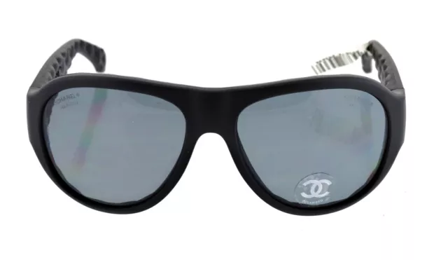 CHANEL 6049 1482/Z8 Sunglasses Matte Dark Blue with Polarized Lens $165.00  - PicClick