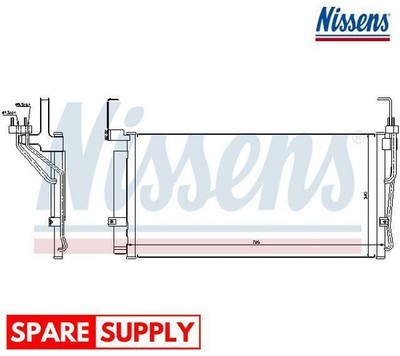 Climatizzatore per HYUNDAI NISSENS 94646 Condensatore 