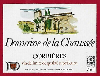 84/29 Etiquette Label CORBIÈRES CHÂTEAU LIONEL FAIVRE 1986 ST LAURENT CABRERISSE 