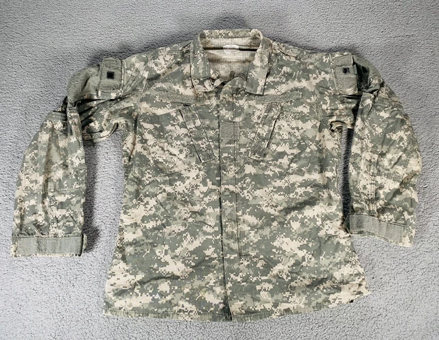 US Army USGI ACU Digital Camouflage Fatigue Uniform Jacket Size Medium Long Zip