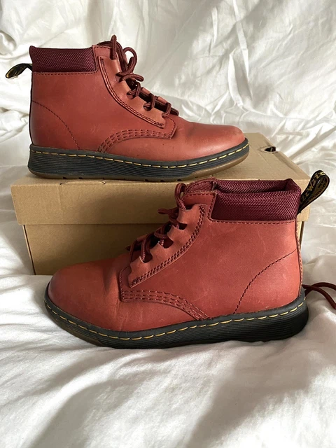DR MARTENS TELKES Cherry Red Womens Boots Uk Size 8 20.00 PicClick UK