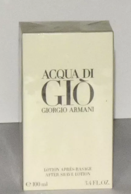 Sealed Acqua Di Gio by Giorgio Armani 3.4 oz After Shave for Men