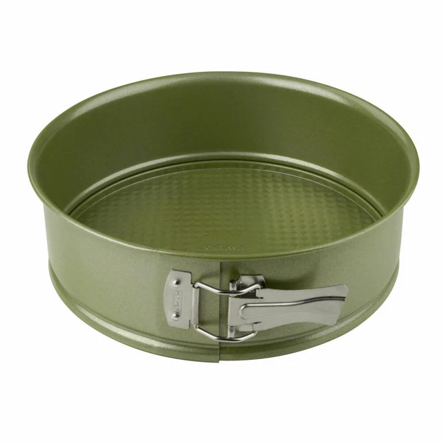 Zenker Springform Green Vision mit Flachboden, Stahlblech, Sparkling Green 24 cm
