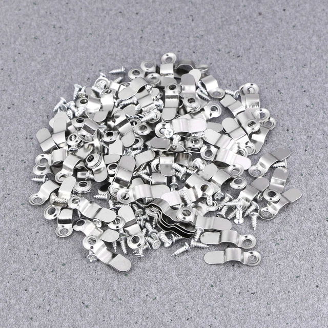 200 pz Cornice Immagine Pulsante Appeso Ganci Foto Girare Tracciata