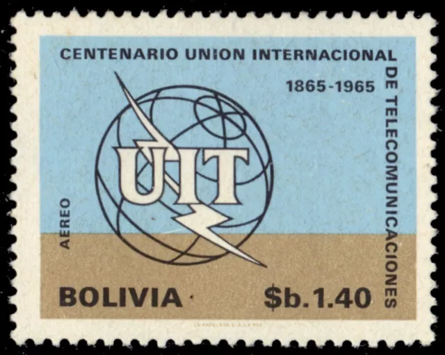 BOLIVIA C288 - International Telecommunications Union Centenary (pb82663)