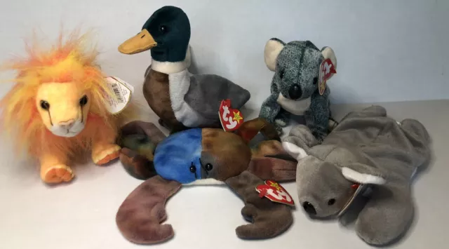 Ty Beanie Baby - Lot of 5 - Beanies [Brand New with Hang Tags] 1996-2000