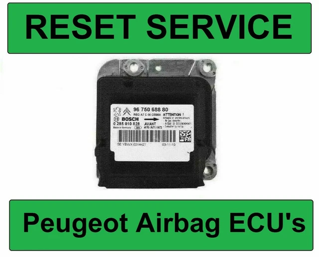PEUGEOT 208 AIRBAG ECU CRASH DATA RESET SERVICE £45.00 PicClick UK