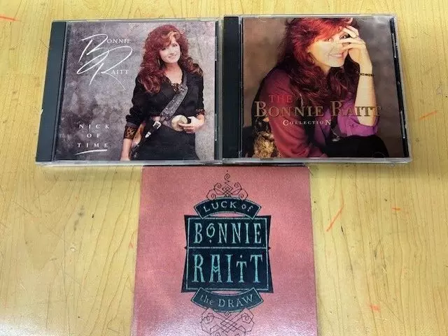 Bonnie Raitt 3 CD LUCK OF THE DRAW-COLLECTION-NICK OF TIME-3 CD LOT