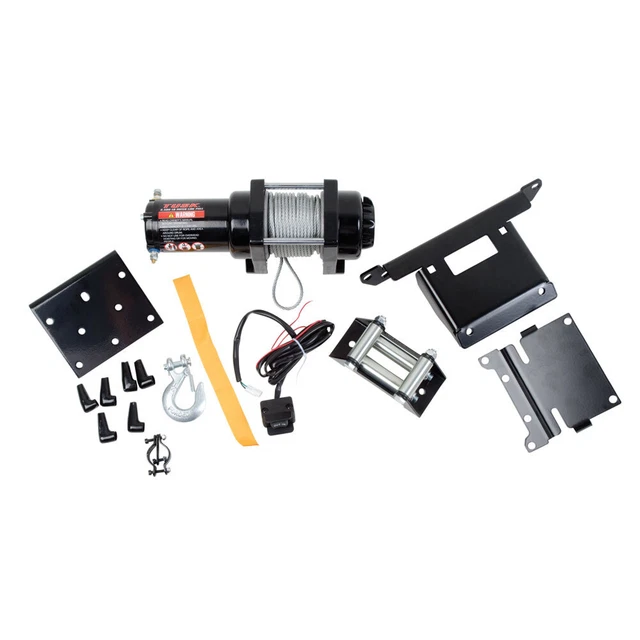 Tusk Winch W/Wire Rope and Mount Plate 2500 lb. For YAMAHA GRIZZLY 350 2x4 07-11