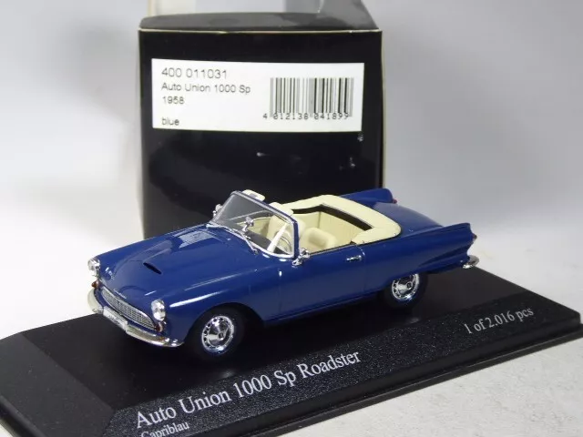 (SB-70) Minichamps 400011031 DKW Auto Union 1000 Sp 1958 blau in 1:43 in OVP