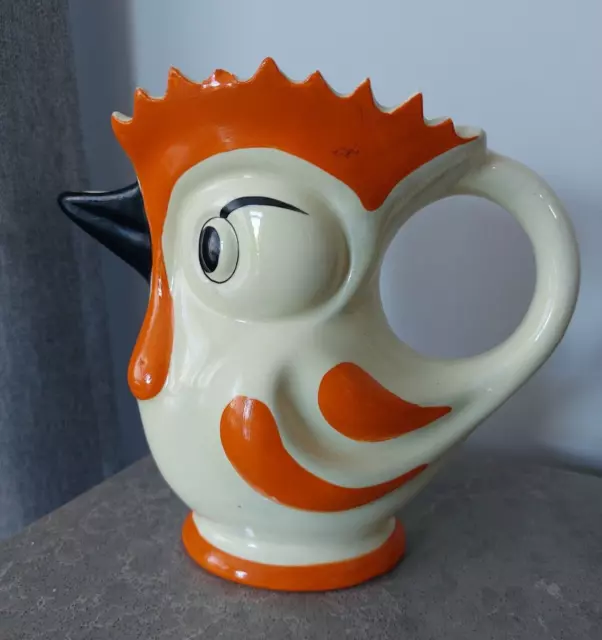 Vintage DITMAR URBACH CZECHOSLOVAKIA Rooster Jug Early 1930’s Bohemian Art Deco Vintage DITMAR URBACH CZECHOSLOVAKIA Rooster Jug Early 1930’s Bohemian Art Deco