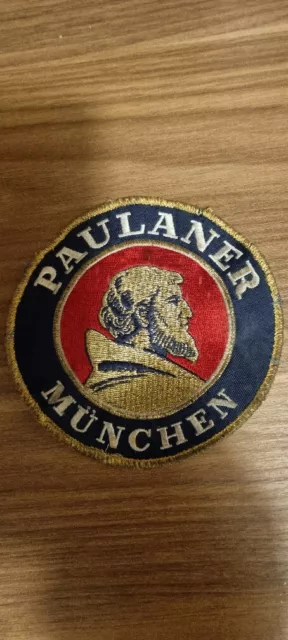 PAULANER MÜNCHEN Thomas Bräu Original Aufnäher, gewebt/gestickt, groß, ca. 12 cm