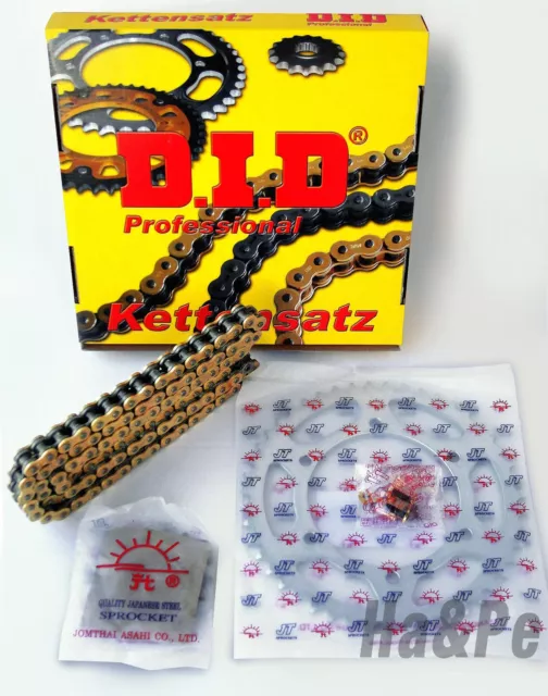 * KTM EGS 400 LC4 DID Kettensatz chain kit 520 VX2 G&B gold 1996 - 1997