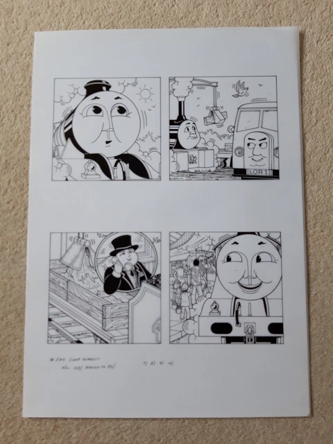 ORIGINAL INK LINE Drawing Illustration Thomas The Tank Engine For ...