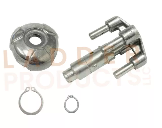 Little Giant Ladder Quad Lock Steel Palm Button Assembly Kit 31213