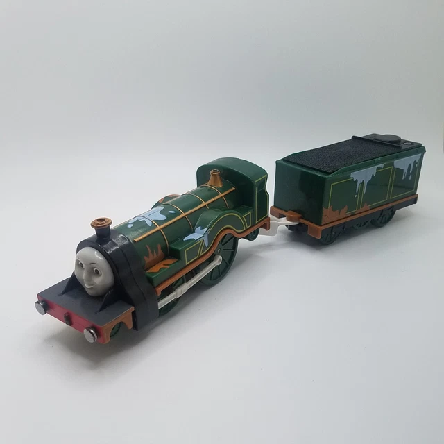 Thomas TrackMaster Paint Splattered Splish Splash Emily Motorized Train 2009