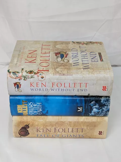 3 Book Bundle Ken Follett Fall Of Giants Novels Hardback Hardcover Book Job Lot