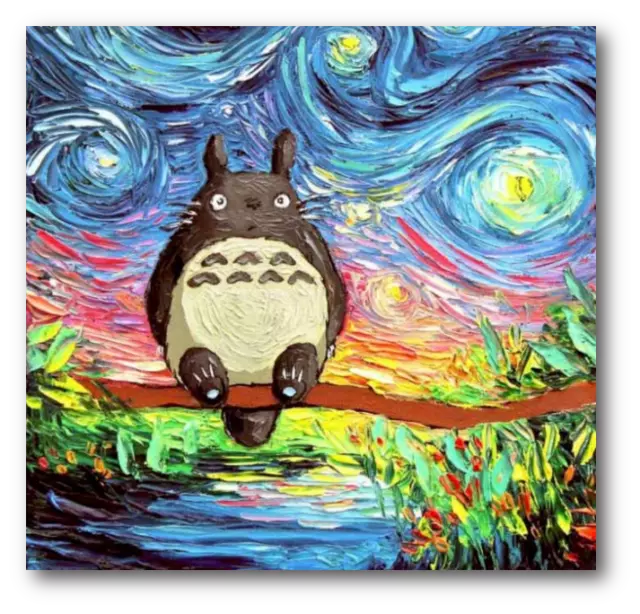 5D Diamond Painting Kit Art Totoro Picture Needlework Embroidery Craft Wallpaper