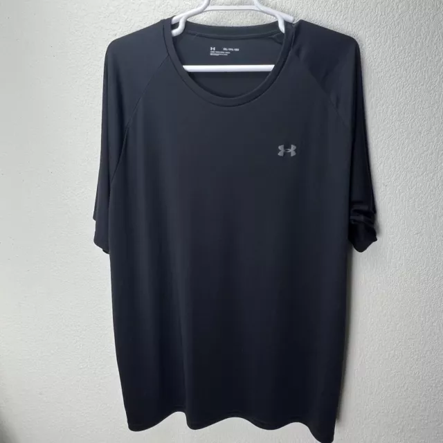 UNDER ARMOUR POLYESTER Athletic T-Shirt Men’s 5XL Loose Black Short ...