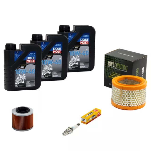 Mantenimiento Aceite 3L para Aprilia Pegaso 650 I.E 01-04 Kit Filtro Aire Bujía