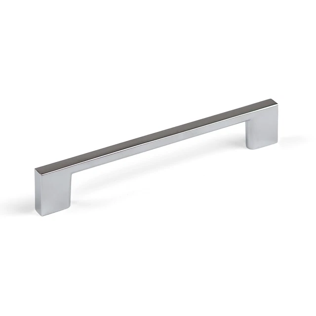 128mm Polished Chrome Kitchen Cabinet D Handle Silver Cupboard Drawer Door Pull
