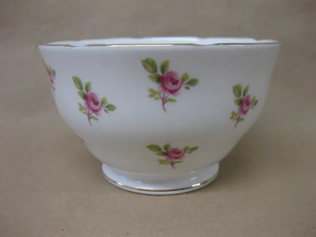 Vintage Duchess Bone China Sugar Bowl ~ Pink Rose Buds / Ditsy Rose